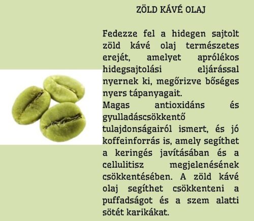 ZÖLD KÁVÉ OLAJ 30ml